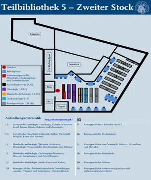 Plan zweiter Stock Teilbibliothek 5