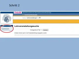 Frhstudium Lehrveranstaltungen Screen 2