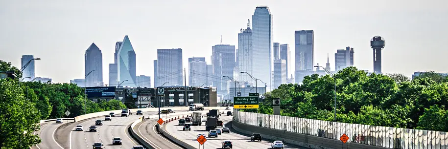 Dallas Texas city skyline at daytime