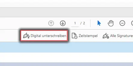 Digital unterschreiben