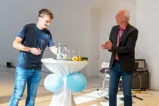 Grnder Len Eberhardt und sein Mentor Prof. Dr. Markus Behmer