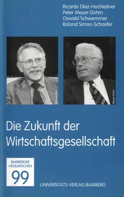 Buchcover von "Die Zukunft der Wirtschaftsgesellschaft"